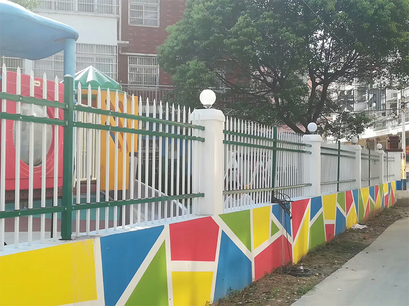 幼儿园锌钢围墙护栏