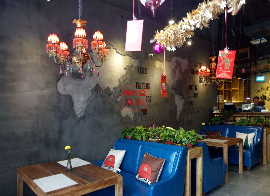 咖啡之翼咖啡店裝修錦木堂裝飾方案