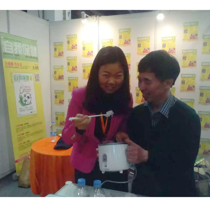 现场品尝有机大米