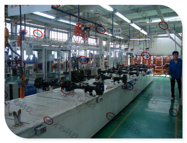 前/后转向节带盘式制动器装配线检测线