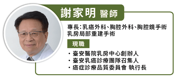 台安医院乳房中心创办人谢家明医师