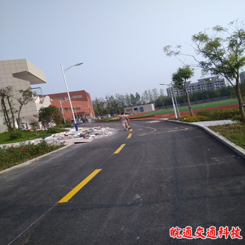 滁州二小道路划线工程