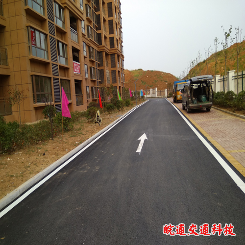 來(lái)安金瑞花園小區(qū)劃線