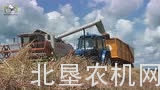 克拉斯Lexion 420收割机收获小麦