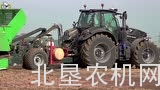 道依茨法尔7250Warrior拖拉机配Miedema马铃薯播种机作业