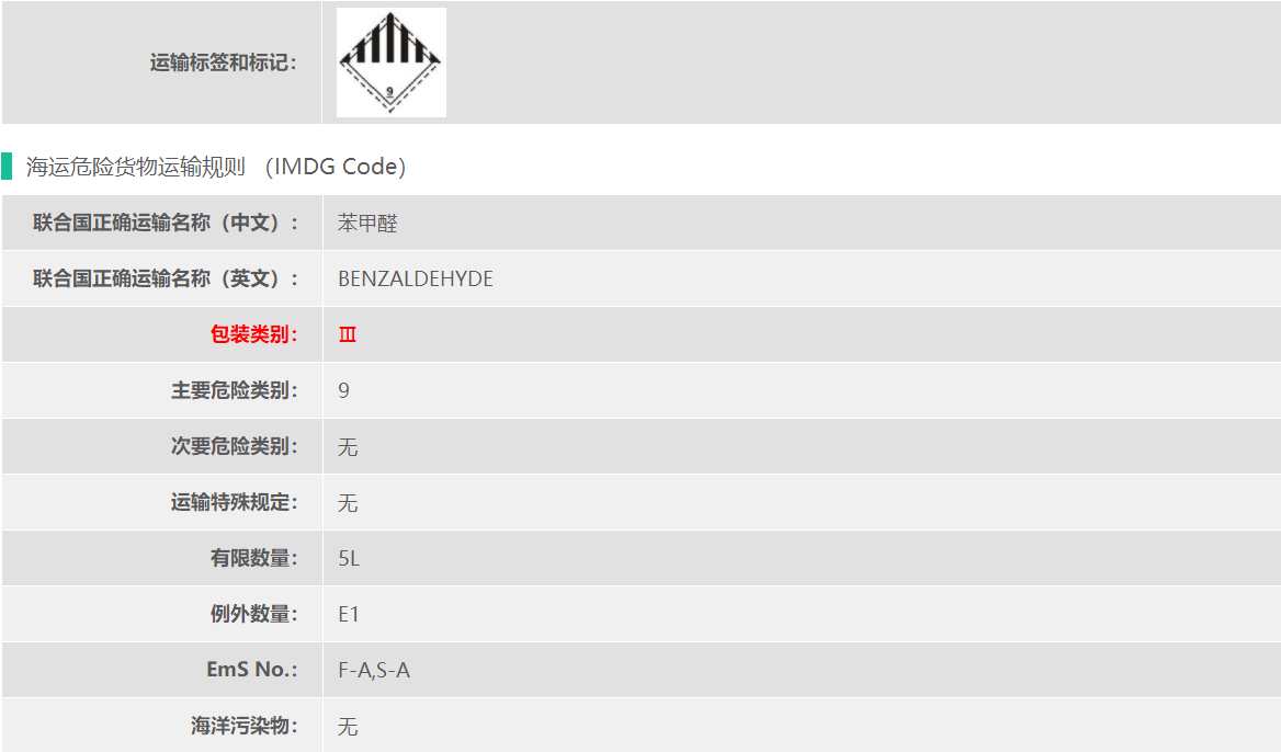 上海出口苯甲醛海运流程