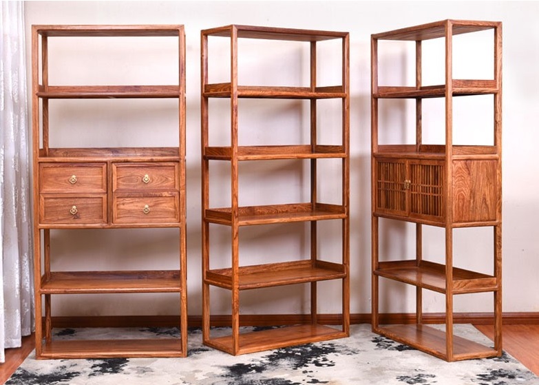 df实木中式明清仿古书架展示架一组df-2738