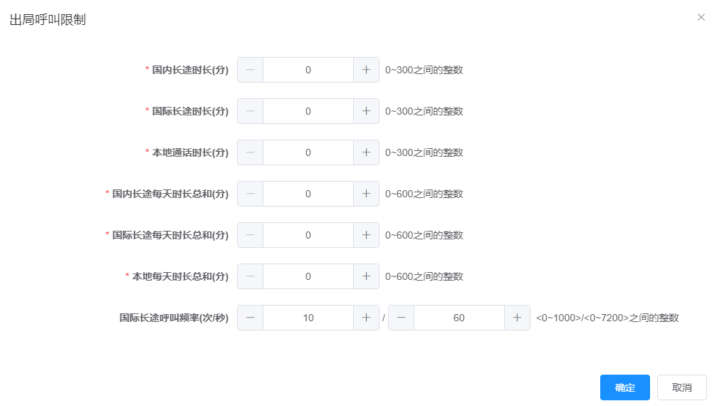 SIP电话交换机呼叫限制设置图片 SIP电话交换机呼叫限制设置图片
