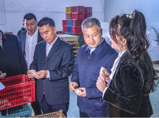 广西壮族自治区副主席邹展业一行到2020白菜网址送彩金大全调研