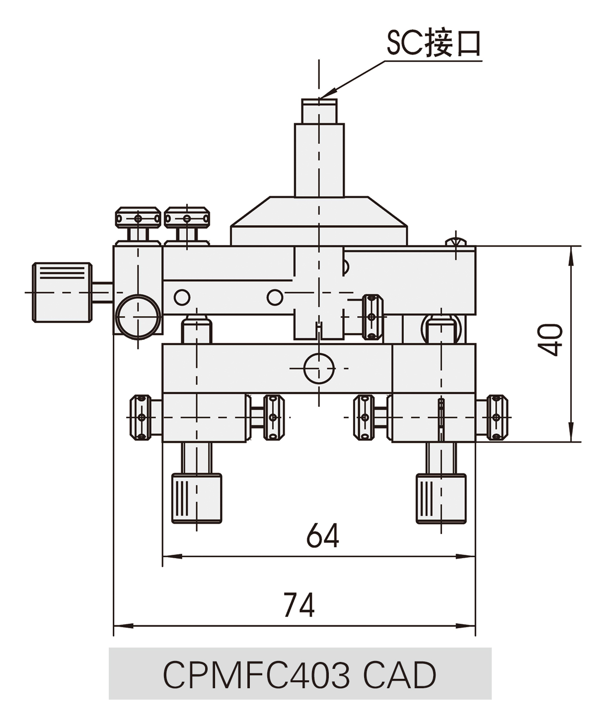 CPMFC403现代光纤耦合器CAD
