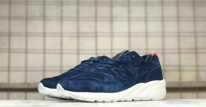 2018正品new balance/新百伦纽巴伦580系列全深蓝色情侣款运动鞋