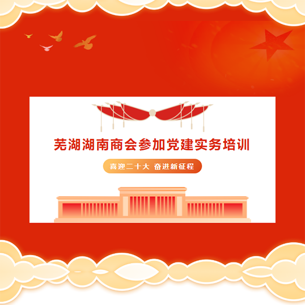 芜湖湖南商会参加党建实务培训 提升服务会员水平