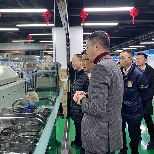 中国联合网络通信有限公司浙江分公司副总经理沈飞波一行考察调研恒捷智能